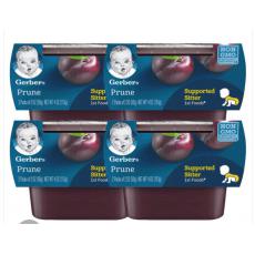 嘉宝（Gerber）西梅泥 美国进口婴儿宝宝辅食水果泥 【1段】西梅泥8*56g/盒